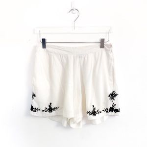 NWT Free People Abbie Embroidered Shorts
